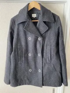 【カルバンクラインジーンズ】　コート ウール グレー 古着