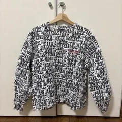 Black Eye Patch テキストプリント トレーナー M