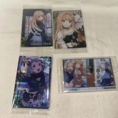 学マス　清夏紫雲　葛城リーリヤ　ウエハースカード　4枚セット