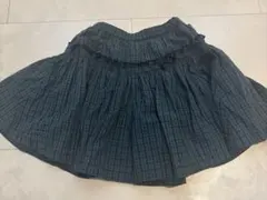 ファミリア　ブルー　チェック　キュロット　120