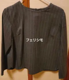 フェリシモ　プルオーバーストライプカットソー