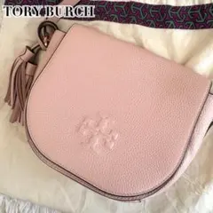 未使用級✨トリーバーチ ショルダーバッグ 2way ロゴ ハーフムーン 
