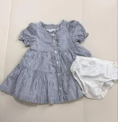 babyGap ストライプ ワンピース 70 インナーパンツ付