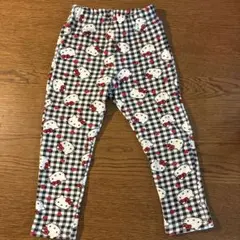ハローキティ チェック柄 パンツ100cm