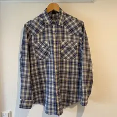 vintage LEVI'S USA製　ウェスタンシャツ　オンブレチェック