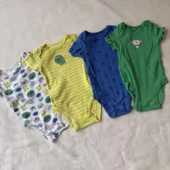 Pekkle ベビー肌着 9M 動物柄 70センチ　4枚セット