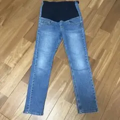 無印　マタニティデニムパンツ L ウエストゴム