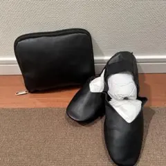 合皮 携帯用スリッパ授業参観 卒業式 入学式 保護者向け 室内ばき携帯シューズ