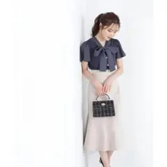 バックラッフルデザインマーメイドスカート　プロポーションボディドレッシング