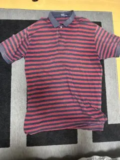 Polo by Ralph Lauren 赤と紺のストライプポロシャツ