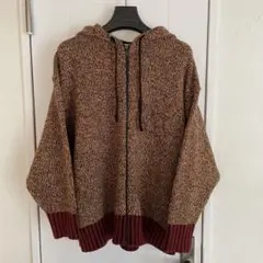 ユニクロ MARNI ミックスカラーニットパーカー フルジップパーカ　2XL