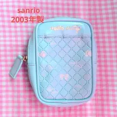 訳あり/キティ/2003年製/Hello Kitty/ポーチ/水色