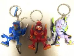 エヴァンゲリオン フィギュア型キーホルダー 3体セット