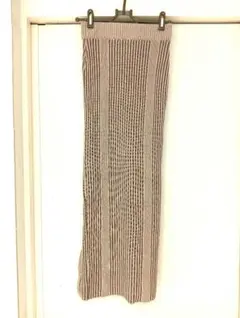 美品！　ニット　タイトロングスカート　サイドスリット