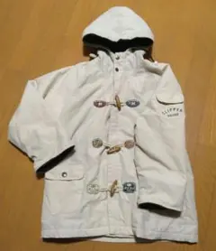 ベージュ ダッフルコート フード付き