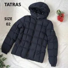 TATRASタトラス 02 ネイビー キルティングダウンジャケッ フード取り外し