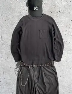 00s old uniqlo ヘンリーネックサーマルロンT y2k アーカイブ - メルカリ