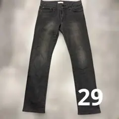 UNIQLO メンズ　ストレート　デニム　29インチ　グレー