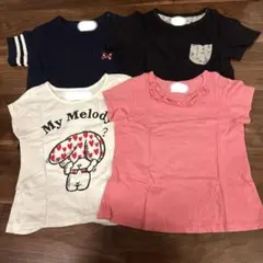UNIQLO 100size 女の子 Tシャツ4枚セット