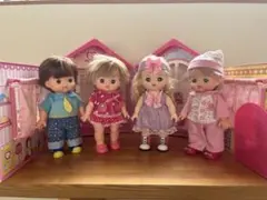 まとめ売り メルちゃん 4体人形とお家やフードコート等セット