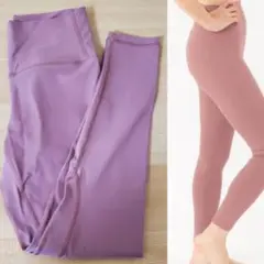 スモーキーピンク ヨガパンツ レギンス