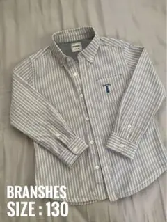 BRANSHESブランシェス 130 長袖シャツ ストライプ