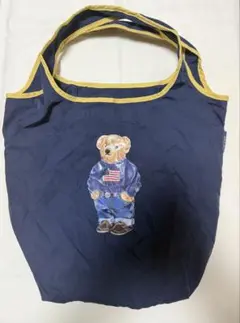 ポロラルフローレン　ポロベア　エコバック　ネイビー　折り畳み