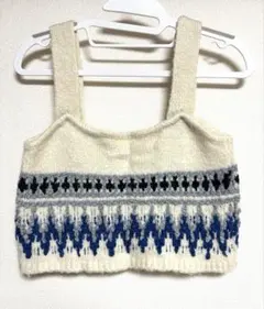 アースミュージックアンドエコロジー　ニットビスチェ