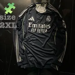 リアル・マドリード adidas 長袖　ユニホーム　2025 刺繍