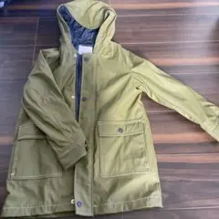 ZARA フード付きコート 8 128cm オリーブグリーン