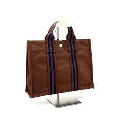 HERMESエルメス フールトゥPM ブラウン キャンバス トートバッグ 通勤のサムネイル
