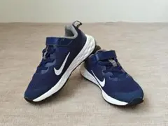 NIKE ナイキ Revolution 6 青 19.0cm 陸上 短距離 子供