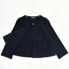 【日本製】PINORE LUXE ピノーレリュクス リブニットカーディガン 40のサムネイル