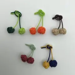 【メ12-182】ハンドメイド　さくらんぼ水引シールセット⑤