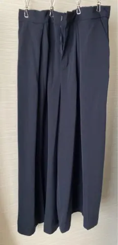 a.v.v ドレープ ワイド ガウチョ キュロット ストレッチパンツ