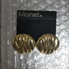 Monet モネ ゴールド クリップオン イヤリング