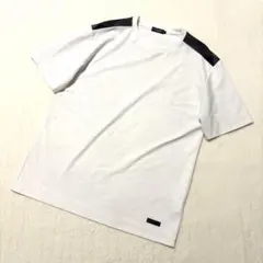 《BLACK LABELCRESTBRIDGE》肩チェック切替半袖T ホワイトLのサムネイル