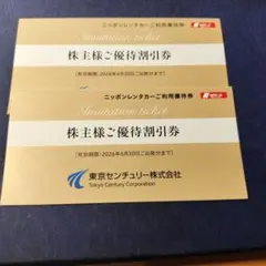 優待割引券 ニッポンレンタカー 2枚