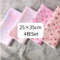 25×35/ランチョンマット/4枚/ハンドメイド/ユニコーンミニ柄