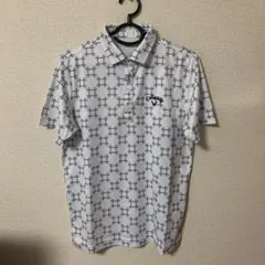 Callaway ゴルフシャツ M ホワイト/ネイビー