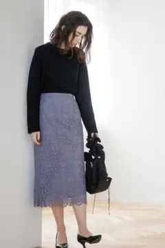 新品★OPAQUE.CLIP / オペーク ★オーガニック ボートネックニット