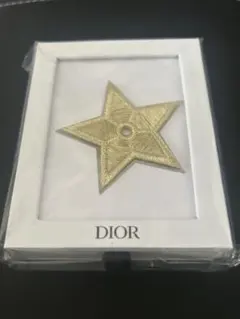 【未開封】クリスチャンディオール ピンバッチスター ETOILE 刺繍ゴールド