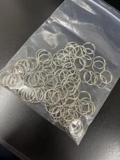 二重リング シルバーカラー 手芸用パーツ 大量セット