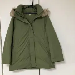 UNIQLO ハイブリッドダウンコート M オリーブ 2024年製