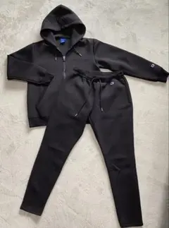 メンズ　Champion ブラック スウェットセット