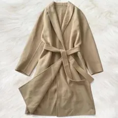 イエナ マンテコ ダブルフェイスショールカラー リバーコート フレア M