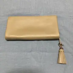 ビュレ　本革　長財布　ベージュ