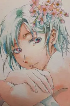 オリジナルイラスト　水彩　アナログイラスト