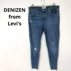 DENIZEN from Levi's　スキニーデニム　パンツ　ブルー　ダメージ