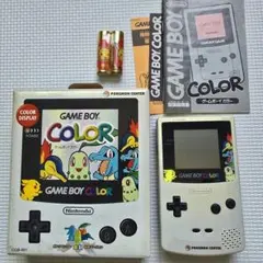 【完動品・付属品あり】ゲームボーイカラー ポケモン金銀記念バージョン